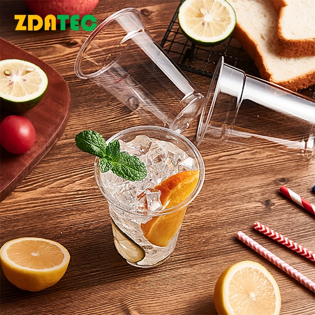 Single walled disposable polylactic cold drink beer cups